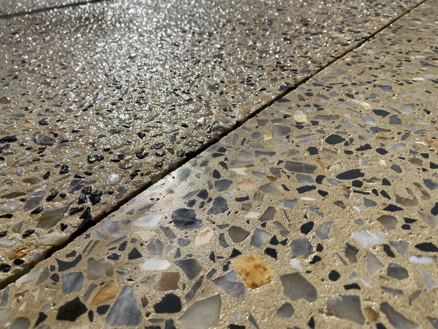 Honed Concrete (outdoors)