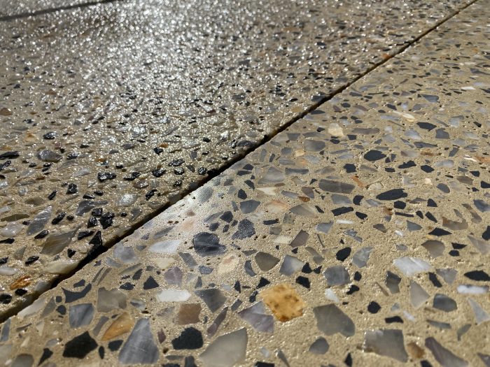 Honed Concrete (outdoors)